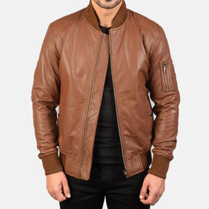 Pakistan Factory Chaqueta de cuero para hombre Mejor precio Personalizado Hombres 100% Chaqueta de cuero de algodón Hecho en Pakistán Chaqueta de cuero de moda - Product Image 6