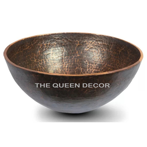 Moderniser salle de bain évier comptoir affichage Portable grande taille cuivre navire en gros haute Antique cuivre évier pour la décoration de la maison - Product Image 4