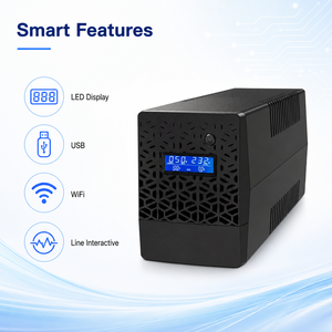 <span class=keywords><strong>UPS</strong></span> <span class=keywords><strong>Line</strong></span> <span class=keywords><strong>Interactive</strong></span> 850VA Monofase con Display LED, USB e WiFi per Casa, Ufficio, Laptop e Router - Product Image 3