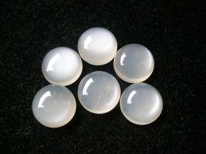Cabochon rond en pierre de lune blanche pour bijoux, taille à choix multiples - Product Image 5