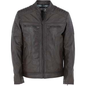 Veste d'hiver pour hommes Top Design avec col montant manches longues 100% cuir de haute qualité personnalisable prix raisonnable - Product Image 1
