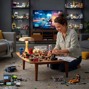For Lego Moc Accessorios <b>Plastic</b> <b>Block</b> Set for Construction Toy for Kids' Gaming Room or Casino-Style Playroom - Product Image 2