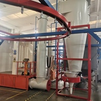 Ligne de revêtement en poudre avec four de récupération cyclonique, machines de revêtement métallique, ligne de peinture électrostatique en poudre et four