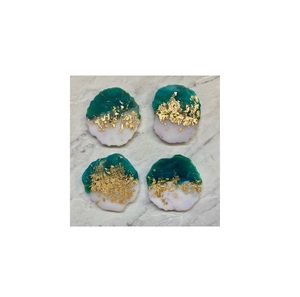 <b>Epoxy</b> <b>Resin</b> Coasters Wholesale Reusable Round Shape Home Kitchen Table Top Tea Drink Ware Coaster High Quality Affordable <b>Price</b> - Product Image 1