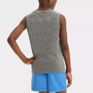 Meilleure qualité hommes Muscle Stringer débardeur grande taille coupe décontractée doux coton Polyester respirant conception lavé tricoté - Product Image 4
