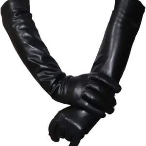 Gants longs en cuir de mouton véritable pour femmes, mitaines sexy de haute qualité pour soirée, à la mode, durables, de la meilleure qualité - Product Image 2