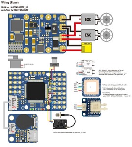 เครื่องควบคุมการบิน F405-WMO mateksys ICM42688P STM32F405 Baro <span class=keywords><strong>OSD</strong></span> 10x PWM 4X uarts 2-6S สำหรับโดรนขนาดเล็ก VTOL แบบปีกคงที่ - Product Image 5