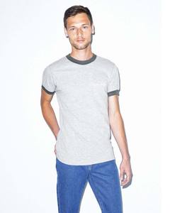 T-shirts en mélange 50/50 personnalisés en gros T-shirts en coton imprimés avec détails de l'anneau Conceptions d'impression personnalisables - Product Image 5