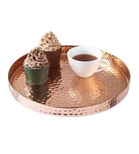 <b>Copper</b> Serving Tray Designer Amazing Quality At Wholesale Price <b>Copper</b> Health Conscious Serving Trays Perfect For Gifting - Product Image 3