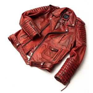 Blouson aviateur en cuir véritable pour homme-Style vintage classique Tissu en toile respirant Personnalisable Couleur avant Option Prêt pour l'hiver - Product Image 3