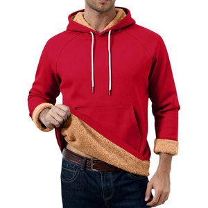 Sweats à capuche pour hommes en coton mélangé en gros avec logo personnalisé, style streetwear, vêtements décontractés dans de nouveaux designs, teinture unie pour l'hiver - Product Image 1