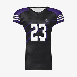 Customized American <b>Football</b> Jerseys New Design Breathable Anti-UV Plus Size Options Price OEM Available 100% Polyester - Product Image 1