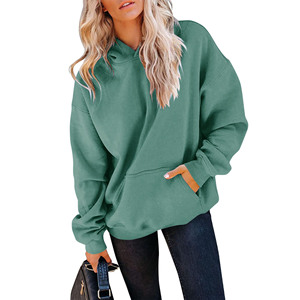 เสื้อกันหนาวมีฮู้ดสำหรับผู้หญิงเป็นมิตรกับสิ่งแวดล้อมพิมพ์ลายปักลายนูนเสื้อสตรีทแวร์โอเวอร์ไซส์ทำจากผ้าฝ้ายหรูหรากำหนด400gsm เองได้ - Product Image 1