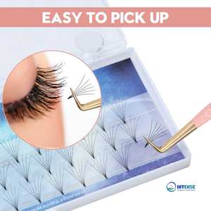 Pinzas de Acero Inoxidable de 90 Grados con Punta Lisa para Extensiones de Pestañas, Precisión Antimagnética, INTENSE SURGICAL INSTRUMENTS - Product Image 3