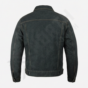 Chaqueta Vaquera Slim Fit para Hombre, Lavada, Resistente al Viento, Personalizada, de Alta Calidad, 100% Algodón, Diseño Moderno - Product Image 2