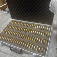 50/100 Piezas de Medallas Conmemorativas Personalizadas con Baño de Oro, Diseño 3D de Monedas Americanas de Diez Mil, Medallones de Latón en Caja Elegante