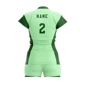 Uniforme de Voleibol para Mujer, Top Transpirable y Shorts Flexibles para Entrenamiento - Product Image 3