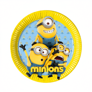 Platos Desechables de Papel de Minions de 23 cm, 6 Piezas, Artículos para Fiestas - Product Image 2