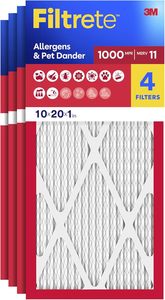 Filtrete - Filtro de Aire para Horno de Aire Acondicionado 10x20x1, MERV 11, MPR 1000, Micro Allergen Defense, Paquete de 4 - Product Image 3