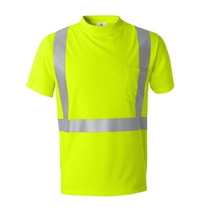Camisetas de Trabajo Transpirables Personalizadas de Talla Grande, Nueva Llegada, Anti-UV, de Alta Visibilidad, Reflectantes, de Dos Tonos - Product Image 1