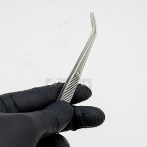 Pinzas manuales REMEDA London College, alicates dentales universitarios, pinzas de vendaje de algodón, mordazas en ángulo dentadas, 15cm, acero inoxidable alemán - Product Image 2