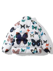 เสื้อแจ็กเก็ตสำหรับผู้ชายเสื้อโค้ทบุนวมแฟชั่นผ้าแคนวาสสำหรับฤดูหนาวออกแบบโลโก้ได้ตามต้องการ - Product Image 2