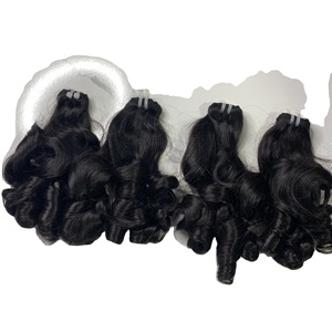 Trending <b>2023</b> Human Hair Wigs Human Hair Bouncy Curly Double Drawn Remy Hair Virgin Lace Frontal Wigs - Product Image 3