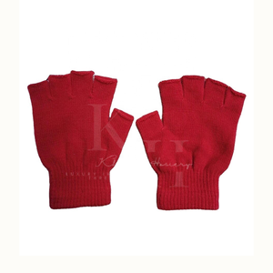 Gants de travail en coton respirant demi-doigt de sécurité décontractés légers pour hommes et femmes conception sans doigts robuste - Product Image 2