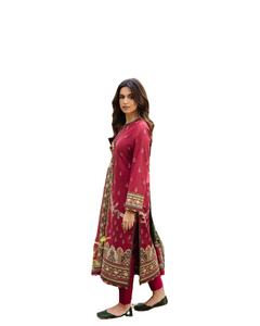 Salwar Kameez Largo para Mujer, Diseño Elegante para Graduación en la Playa, Color Rosa, Secado Rápido, Viscosa Antiarrugas - Product Image 1