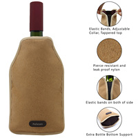 Seau refroidisseur de vin et de bière isolé pour bouteille de style vintage avec manchon réutilisable pour la fête pour garder le champagne au froid