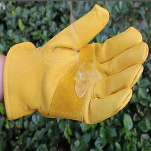 ถุงมือหนังแพะคุณภาพดีที่สุด สำหรับงานเชื่อมไฟฟ้า ป้องกันมือ ป้องกันอันตราย  หนังแท้ทั้งชิ้น - Product Image 3