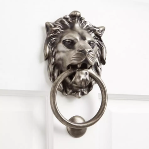 Aldaba de puerta de latón gris antiguo de lujo moderno Instalación de tornillo de decoración del hogar de entrada de venta alta - Product Image 2