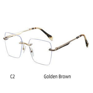 <span class=keywords><strong>Gafas</strong></span> <span class=keywords><strong>de</strong></span> Estilo Lujoso, Lentes Ópticas, Compre <span class=keywords><strong>Gafas</strong></span> en Línea, Monturas <span class=keywords><strong>de</strong></span> <span class=keywords><strong>Gafas</strong></span> Ópticas sin Aro para Mujer - Product Image 4