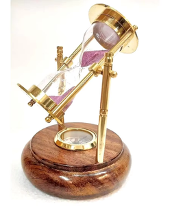 Calvin Handicrafts "Sablier en laiton nautique Enginerrs avec support de base de boussole - Product Image 5