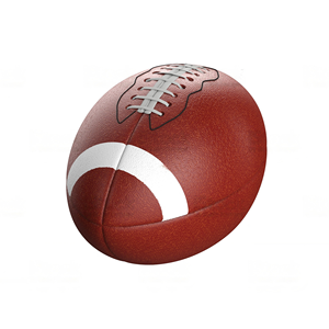 ลูกบอลรักบี้หนังสีน้ำตาลขนาดเหมาะกับผู้เล่นเยาวชนและผู้ใหญ่ - Product Image 1