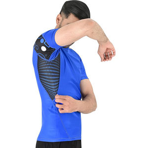 T-shirts de compression personnalisés de haute qualité pour hommes, en polyester sublimé, pour la salle de sport, le fitness, à séchage rapide, ensemble de t-shirts et de shorts - Product Image 2