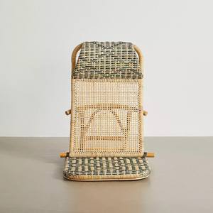 Camp de pique-nique rotin portable pliant extérieur chaise noire pliable en plein air chaises de camping compactes - Product Image 6