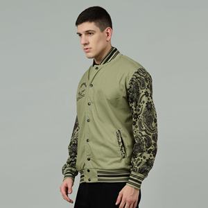 Chaquetas Letterman para hombre, bombardero de sublimación personalizado, chaqueta universitaria de béisbol, ropa transpirable de tela personalizada - Product Image 1