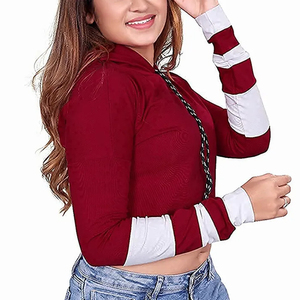 Sweats pour femmes lourds 2024 nouveau Design vêtements d'hiver à capuche avec fermeture éclair et motif imprimé taille XL - Product Image 3