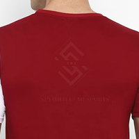 Camiseta de Hombre Más Vendida en Línea a Bajo Precio, Sólida, Ecológica, Transpirable, de Secado Rápido, Tejido de Algodón/Poliéster, Colores Personalizados