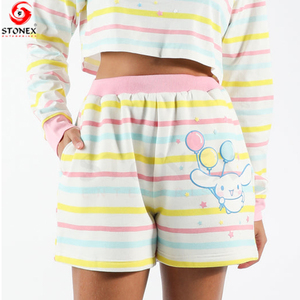 Shorts de sport pour femmes, imprimés de dessins animés, élégants, pour la gym, l'entraînement, la course à pied, la remise en forme et les activités de plein air, impression de logo personnalisée - Product Image 6