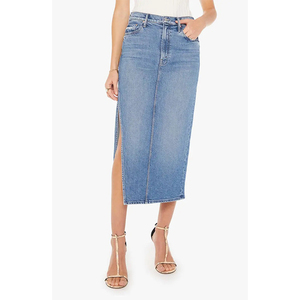 Nouveauté Jupe décontractée pour femmes, logo personnalisé, jeans en coton denim pour femmes et filles adultes, vêtements de rue longs pour l'extérieur - Product Image 1