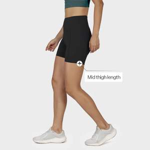 กางเกงออกกำลังกายผู้หญิงแบบไร้ตะเข็บ เอวสูง ผลิตจากผ้าเป็นมิตรกับสิ่งแวดล้อม โพลีเอสเตอร์บริสุทธิ์ 100% - Product Image 4