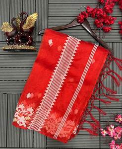 Indian Boutique Designer Red Ethnic Wear Bordado Sari Blusa Sari Último Sari Exclusivo para Chic Ethnic Look Party Wear - Product Image 3