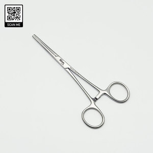 คีมหนีบหลอดเลือดโคเชอร์ เกรดเยอรมัน ผลิตจากเหล็กกล้าไร้สนิม ใช้สำหรับผ่าตัด หยุดเลือด ปากคีมตรงแบบมีฟัน สามารถนึ่งฆ่าเชื้อได้ ความแม่นยำสูง - Product Image 2