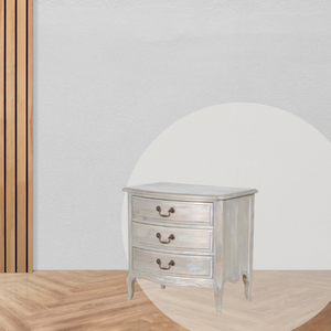 Meubles de salon français à prix de gros Table d'appoint ancienne Table d'appoint à trois tiroirs en bois massif Armoire de rangement en bois - Product Image 5