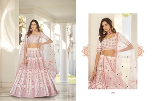 Robe Lehenga Choli avec dupata pour robe de mariée au prix de gros provenant de l'inde - Product Image 2
