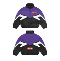 100% Nylon DTF Logo Windbreaker Chándal Pantalón elástico y chaqueta con cremallera Nuevo diseño Chándal de invierno para hombres