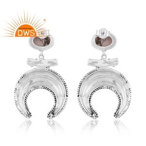 Pendiente colgante de piedras preciosas de howlita Natural de plata de ley oxidada superventas, joyería personalizada para mujer, regalo para ella - Product Image 4