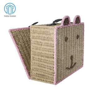 Cesta de Almacenamiento para Niños de Mimbre Natural Elegante y de Alta Calidad, Cesta de Juguetes de Ratán Tejida a Mano para Guardería, Sala de Juegos, Venta al por Menor, Hecha en Vietnam - Product Image 4